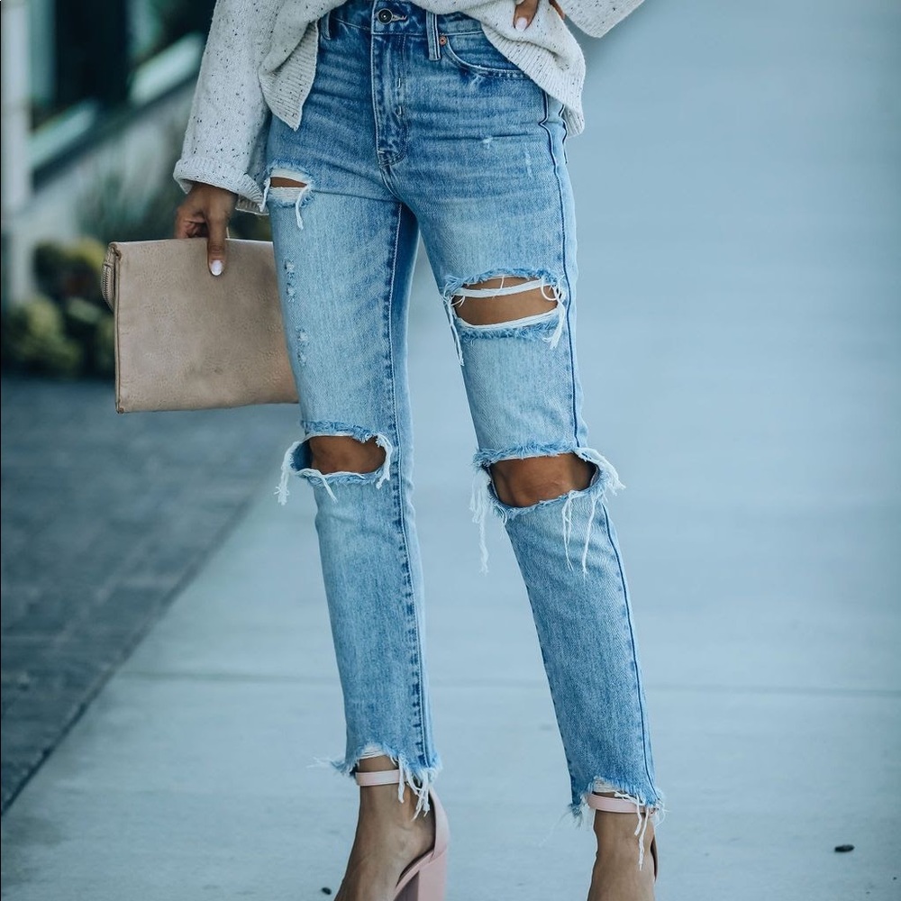 COPY - Vici Dolls Memento High Rise Distressed Jeans